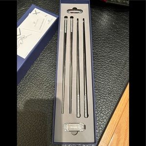 New Swarovski Ambiray Crystal chopstick set -wedding, houswarming gift